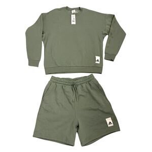 Adidas Sportswear Set Green Two Piece Sweat suit Size Men's Large NWT